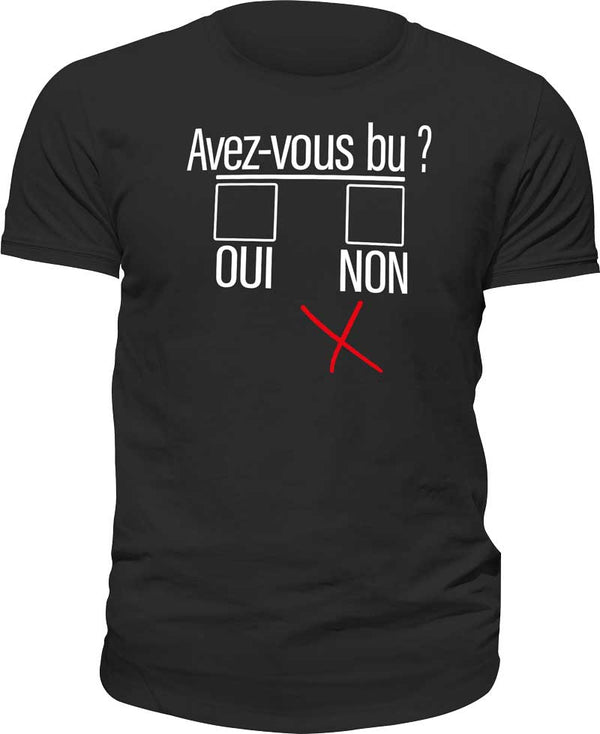 Tee-shirt, Avez-vous bu?