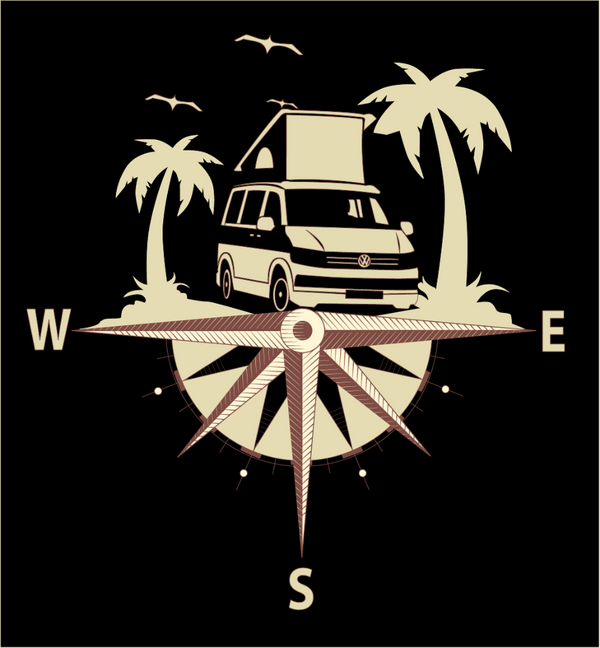 T-shirt compass California