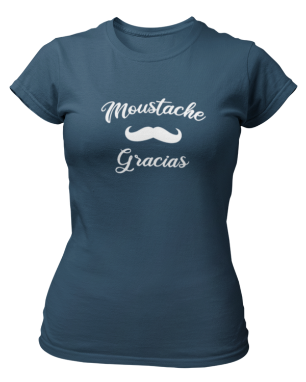 T-shirt Moustache gracias