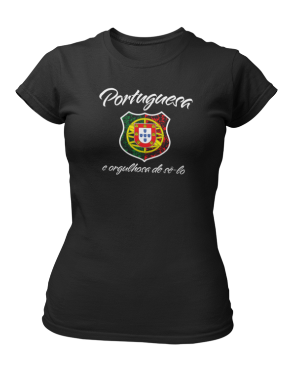 T-shirt Portuguesa e orgulhosa de sê-lo