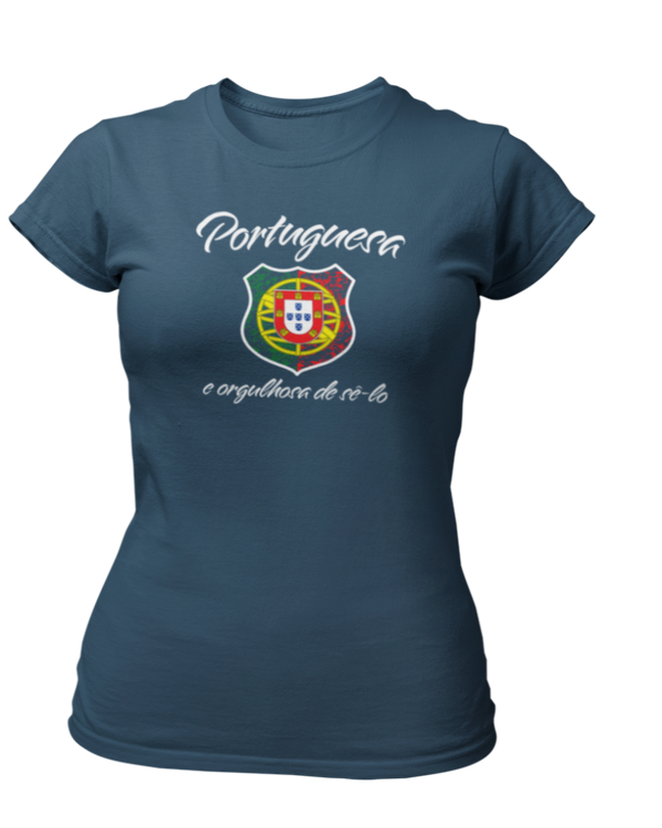 T-shirt Portuguesa e orgulhosa de sê-lo