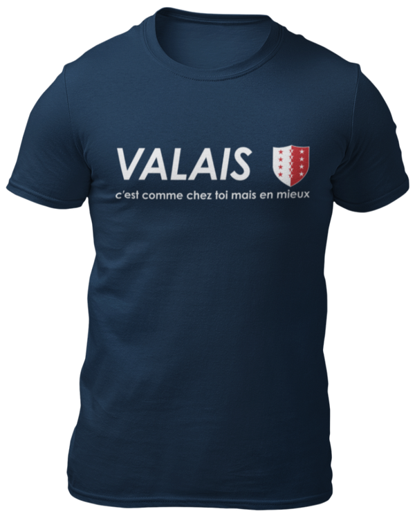 T-shirt le VALAIS c'est comme chez toi mais en mieux