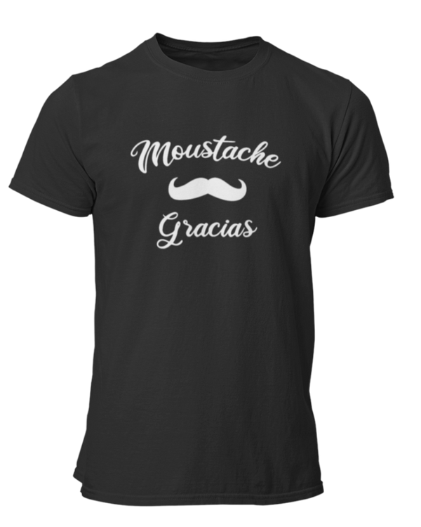 T-shirt Moustache gracias