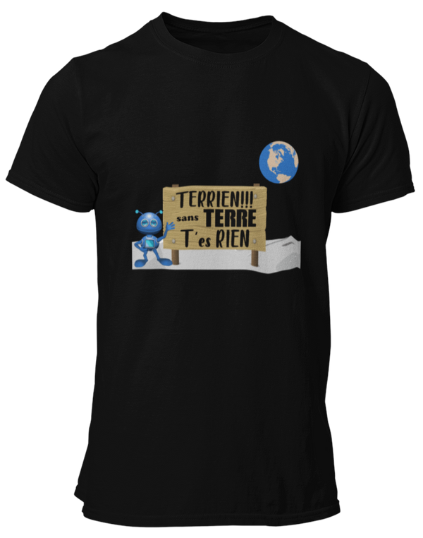 T-shirt Terrien sans terre