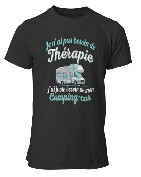 T-shirt Je n'ai pas besoin de thérapie j'ai juste besoin de mon camping-car