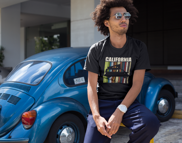 Tee-shirt California code-barres